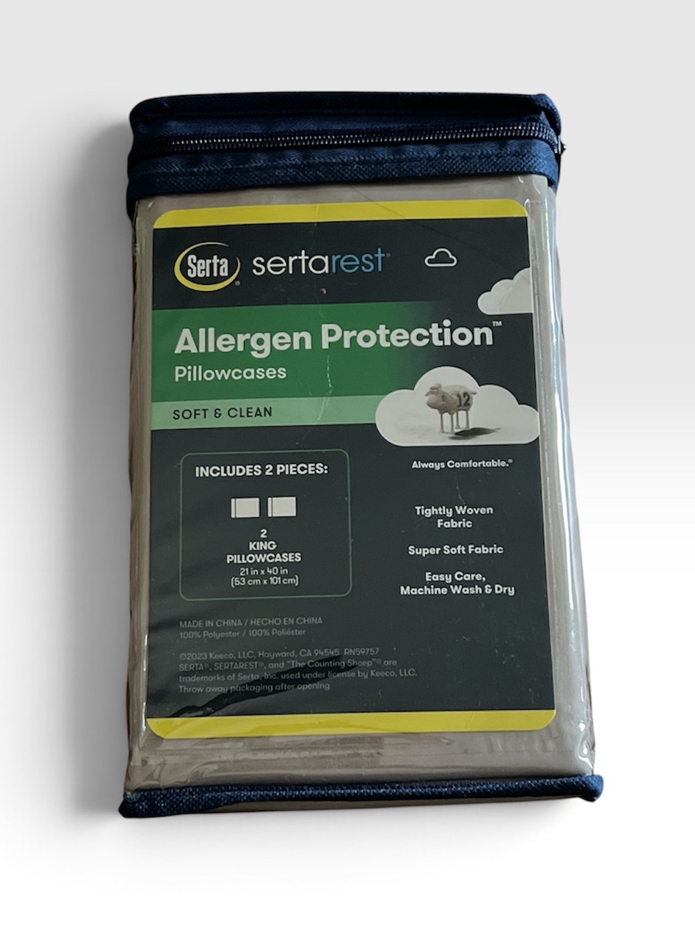 Serta Sertarest Allergen Protection  2  Pack Pillowcases in king